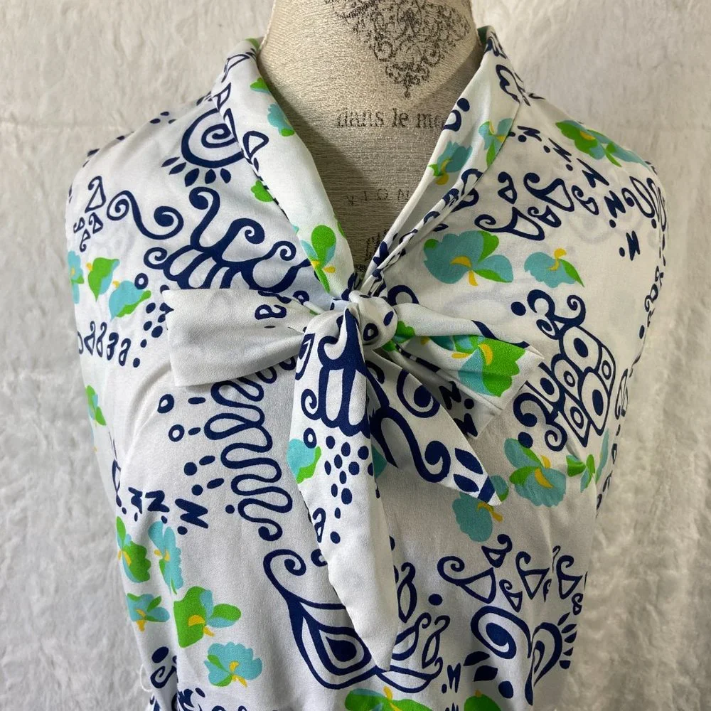 Vintage 60's Romper Culottes Liberty Circle Scooter Dress MOD Pattern Geometric - Picture 2 of 12